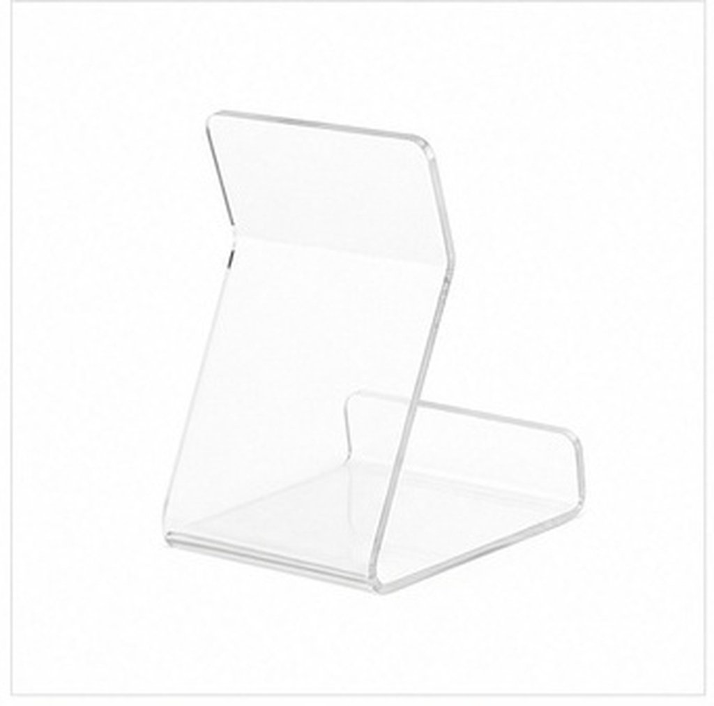 Clear Acrylic Book Stand Holder - アクリル製ブックスタンド6個セット。透明なミニイーゼルで、看板や棚の展示に最適。