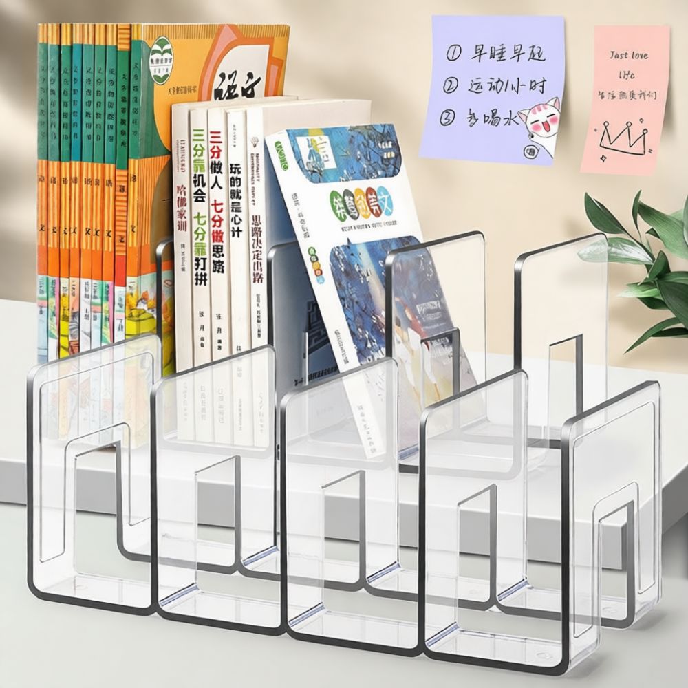 アクリル製デスクオーガナイザー、透明ブックスタンド、クリアフ - Clear Acrylic Book Stand Holder のレビューと価格