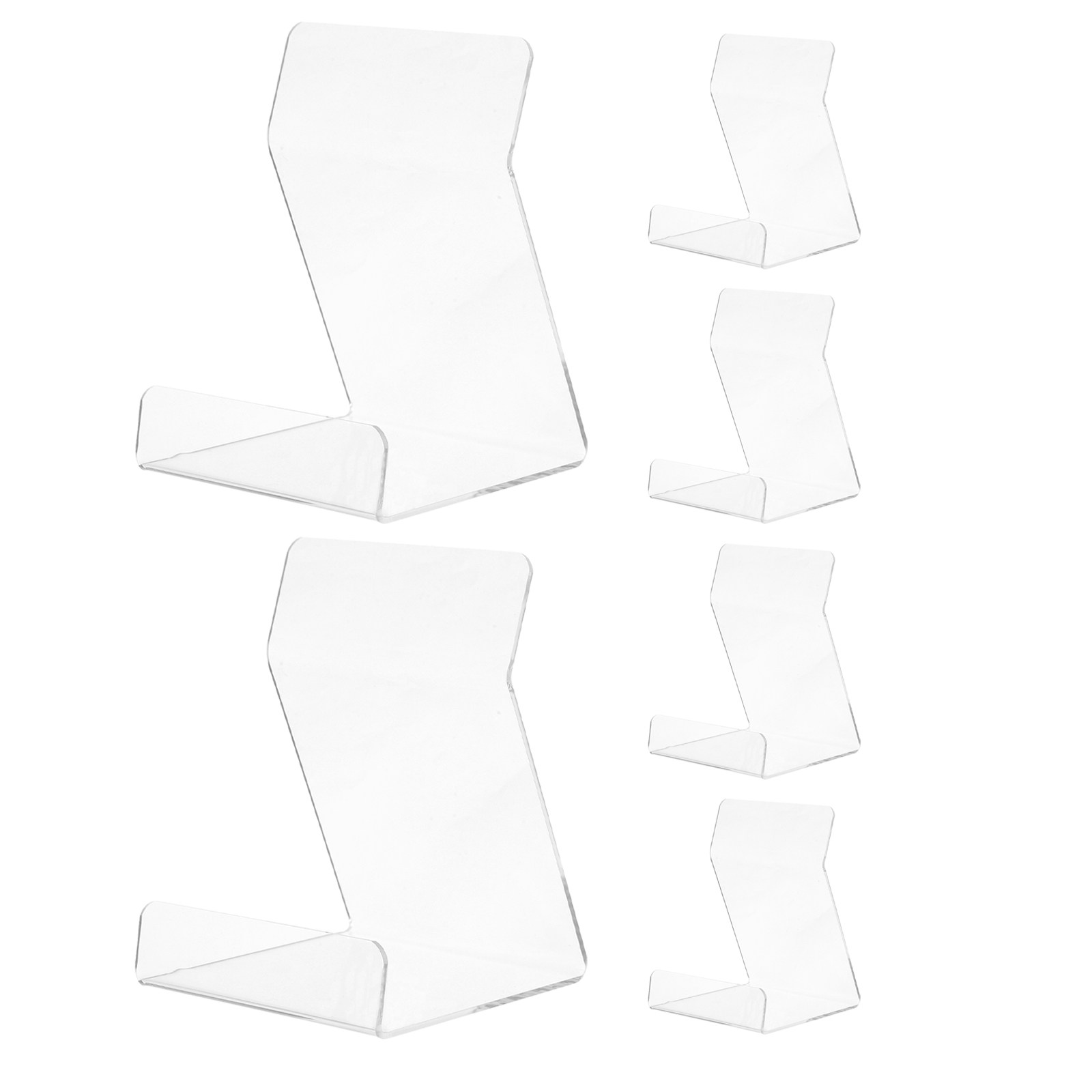 アクリル製ブックスタンド6個セット。透明なミニイーゼルで、看 - Clear Acrylic Book Stand Holder のレビューと価格