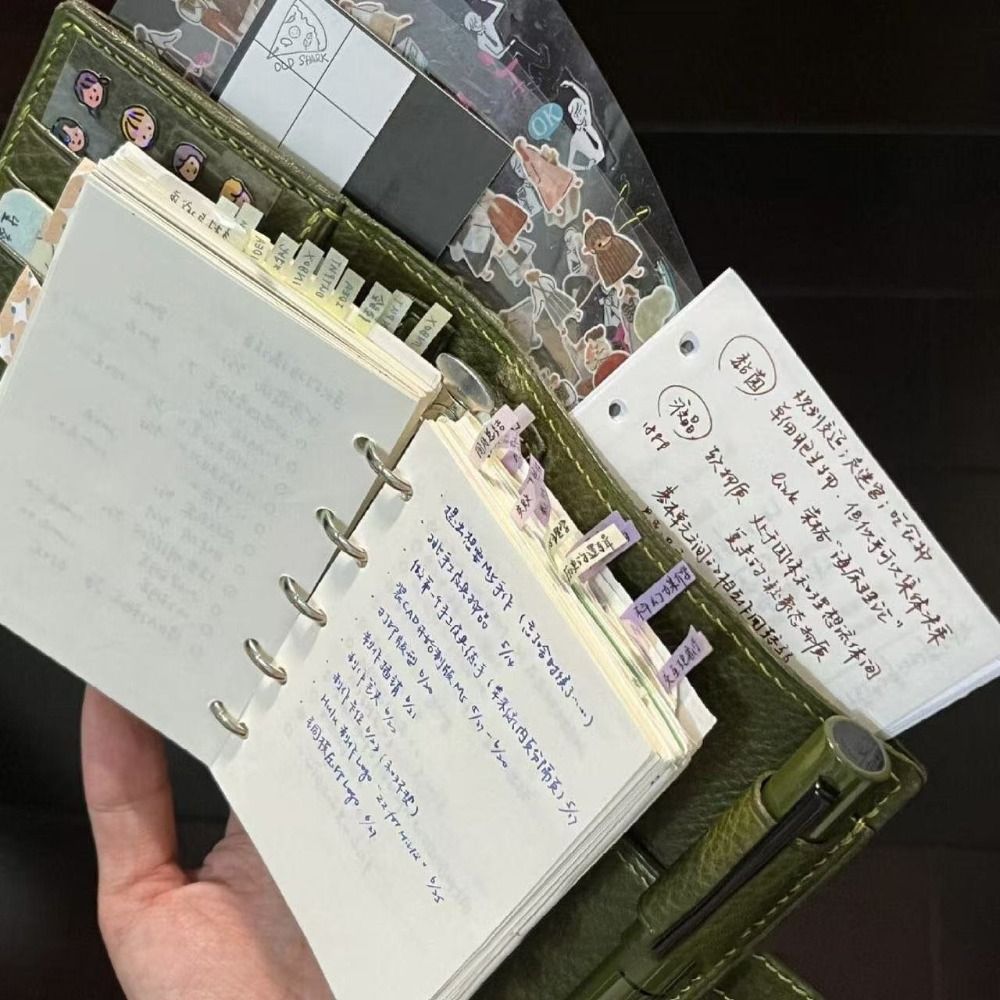 新しいM5グリーンレザーノートブック。無地のページ、厚みのあ - Vintage Leather Journal Notebook のレビューと価格