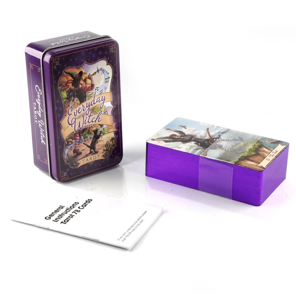 金属製の箱に入ったタロット,毎日の魔女,PDFガイドブック, - Tarot Deck With Guidebook のレビューと価格
