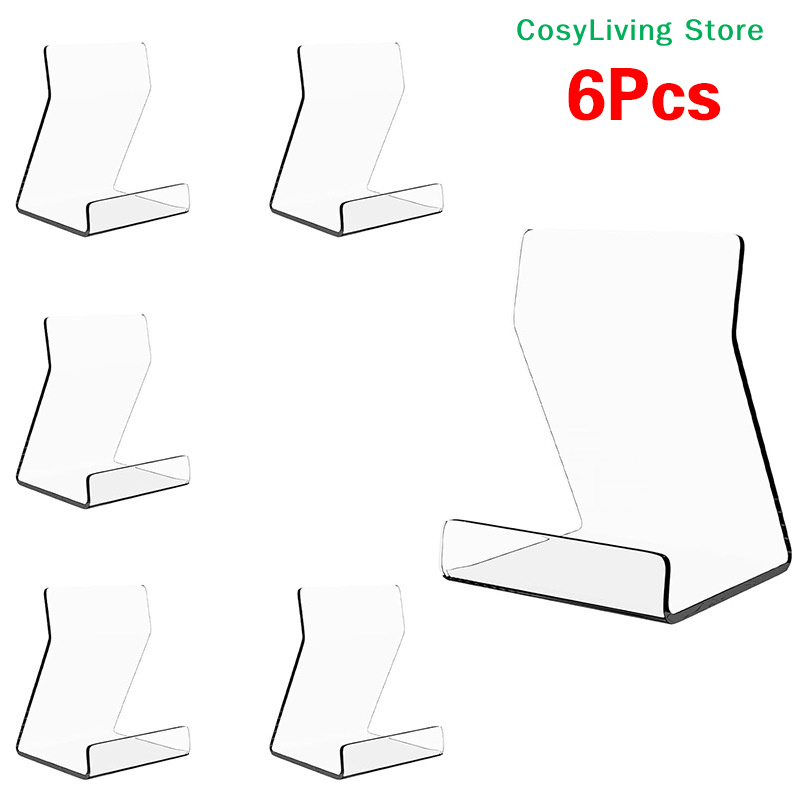 1/2/6 個透明デスクトップアクリルディスプレイスタンド本 - Clear Acrylic Book Stand Holder のレビューと価格